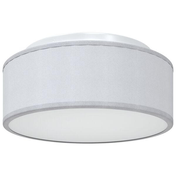 vidaXL Lampada da soffitto Grigio 30 x 13.5 cm Tessuto