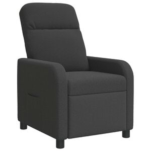 vidaXL Poltrona reclinabile Grigio Scuro Boucl&eacute;