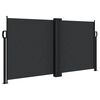 vidaXL Tenda da Sole Laterale Retrattile Nera 120x600 cm
