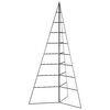 vidaXL Albero di Natale Decorativo in Metallo Nero 180 cm