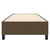 vidaXL Struttura Letto a Rete a Molle Marrone Scuro 90x190 cm Tessuto