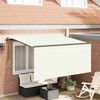vidaXL Tenda Retrattile Crema 300 x 200 cm Tessuto