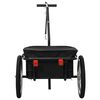 vidaXL Rimorchio Bici/Carrello Manuale 155x60x83 cm in Acciaio Nero