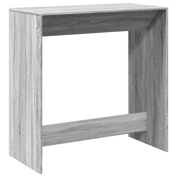 vidaXL Tavolo da Bar Grigio Sonoma 102x50x103,5cm in Legno Multistrato