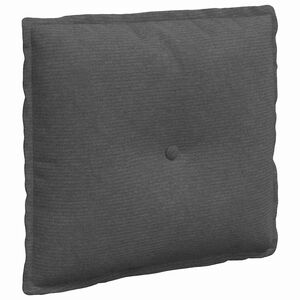 vidaXL Cuscino per Schiena Grigio Scuro 50 x 45 cm Tessuto in Cords