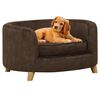vidaXL Divano per Cani Marrone 69x69x36 cm in Peluche