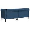 vidaXL Divano Chesterfield a 2 Posti Blu in Tessuto