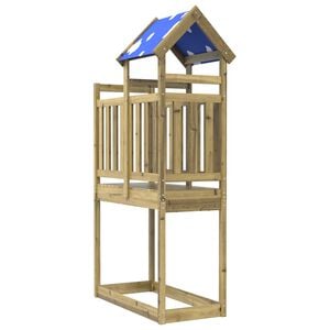 vidaXL Torre da Gioco Marrone Legno Impregnato Solido