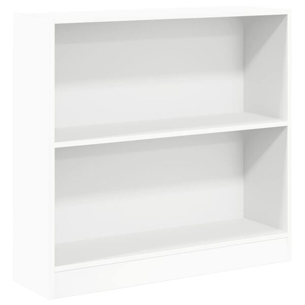 vidaXL Libreria Bianca 80x24x75 cm in Legno Multistrato