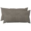 vidaXL Federa 2 pz HEERLEN Grigio Chiaro 40 x 80 cm Velluto