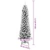 vidaXL Albero di Natale artificiale con 150 LED Bianco 120 cm