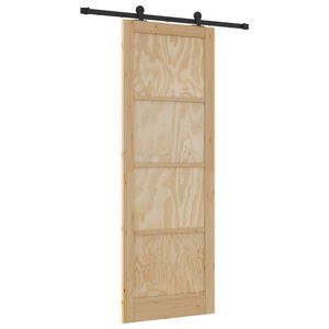 vidaXL Porta scorrevole ORKDAL Naturale 83 x 232 cm