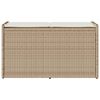 vidaXL Cassapanca da Esterno con Cuscino Beige 100 cm in Polyrattan