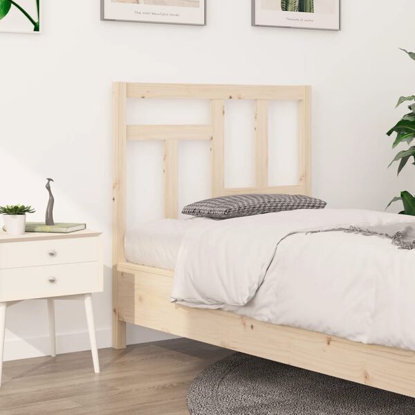 vidaXL Testiera per Letto 95,5x4x100 cm Legno Massello di Pino