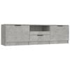 vidaXL Mobile per TV Grigio Cemento 140x35x40cm Legno Multistrato