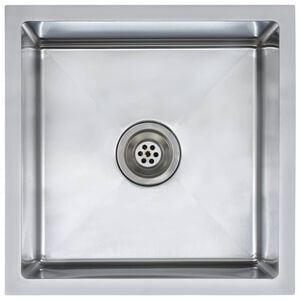vidaXL Lavello da Cucina Lavorato a Mano in Acciaio Inox