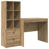vidaXL Scrivania Rovere artigianale 135,5 x 50 x 127 cm 2 pz