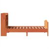 vidaXL Letto Libreria senza Materasso Marrone Cera 100x200 cm in Pino