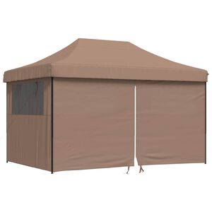 vidaXL Tenda Party Marrone 292 x 440 x 315 cm Tessuto Oxford