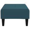 vidaXL Poggiapiedi Blu 78x56x32 cm in Velluto