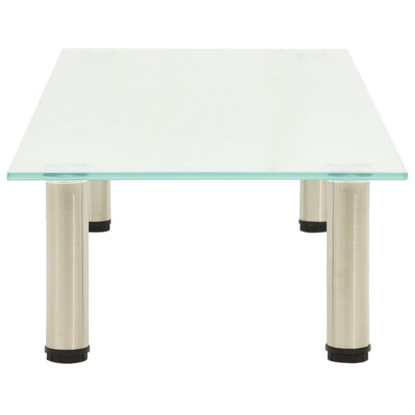 vidaXL Mobile Porta TV Glassato 100x35x17 cm in Vetro Temperato