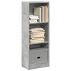 vidaXL Libreria Grigio Cemento 40x24x109 cm in Truciolato