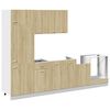 vidaXL Set di Mobili Porta TV 7 pz &ldquo;Lyon&rdquo; Rovere Sonoma in Truciolato