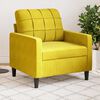vidaXL Poltrona Giallo 60 cm Velluto