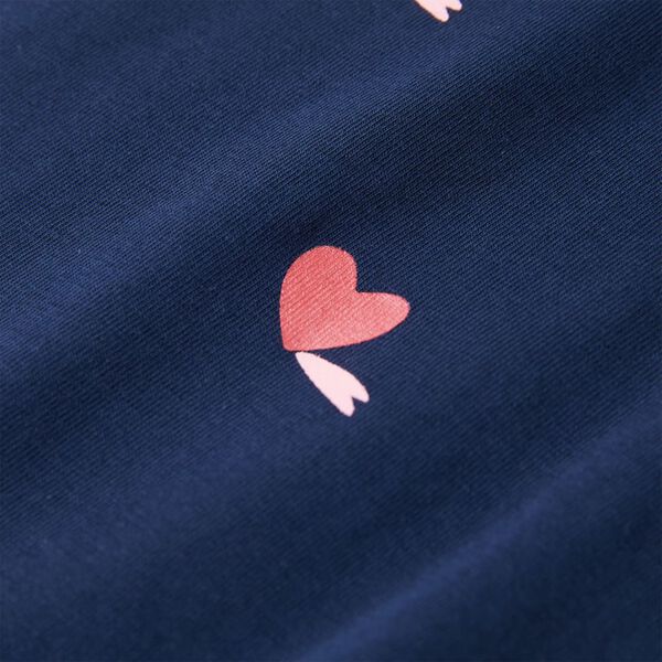 Maglietta da Bambina Blu Marino 128