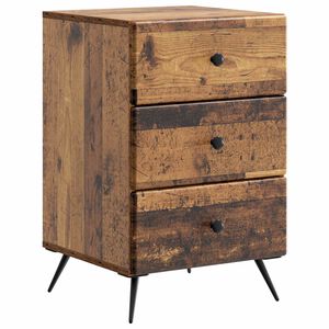 vidaXL Armadio da Notte con cassetto Legno antico 43 x 41 x 66,5 cm