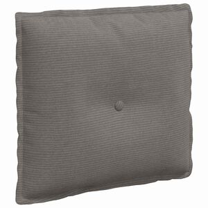 vidaXL Cuscino per Schiena Grigio Chiaro 50 x 45 cm Tessuto in Cords