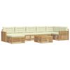 vidaXL Set di divani da esterno 8 pz Bianco e Crema