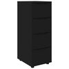 vidaXL Armadio Nero 40 x 48 x 105 cm Legno multistrato