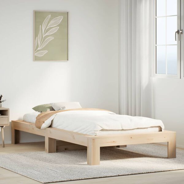 vidaXL Letto senza Materasso 90x200 cm in Legno Massello di Pino