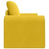 vidaXL Divano letto Giallo 98 x 71 x 83 cm Velluto