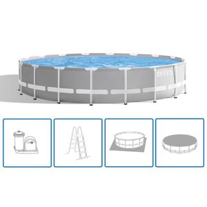Intex Set Piscina Rotonda Prism Frame 549x122 cm 26732GN