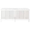 vidaXL Contenitore da Giardino Bianco 147x68x64 cm Legno Massello Pino