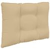 vidaXL Cuscino per divano da esterno 2 pcs Beige Poliestere