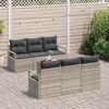 vidaXL Set Divano da Giardino 7 pcs Grigio chiaro e grigio scuro