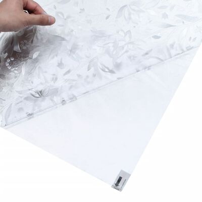 vidaXL Pellicola per Finestra Smerigliata Motivo Fiori 45x500 cm PVC