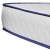 vidaXL Letto con Materasso Memory Foam Bianco in Similpelle 140x200 cm
