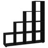 vidaXL Libreria a Scala Nera 142 cm in Legno Multistrato