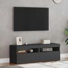 vidaXL Mobili Porta TV con Luci LED 2 pz Grigi 60x35x40 cm