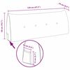 vidaXL Cuscino per Schiena Crema 120 x 24 x 50 cm Tessuto