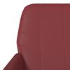 vidaXL Poltrona Rosso Vino 61x78x80 cm Similpelle