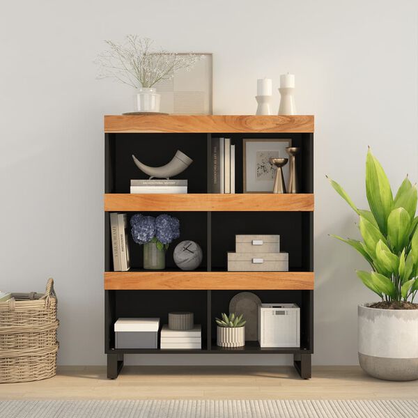 vidaXL Credenza 85x33x107 cm in Legno Massello di Acacia