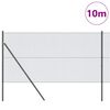 vidaXL Palo della recinzione Grigio 10 x 1,2 m (16 x 16 mm rete)