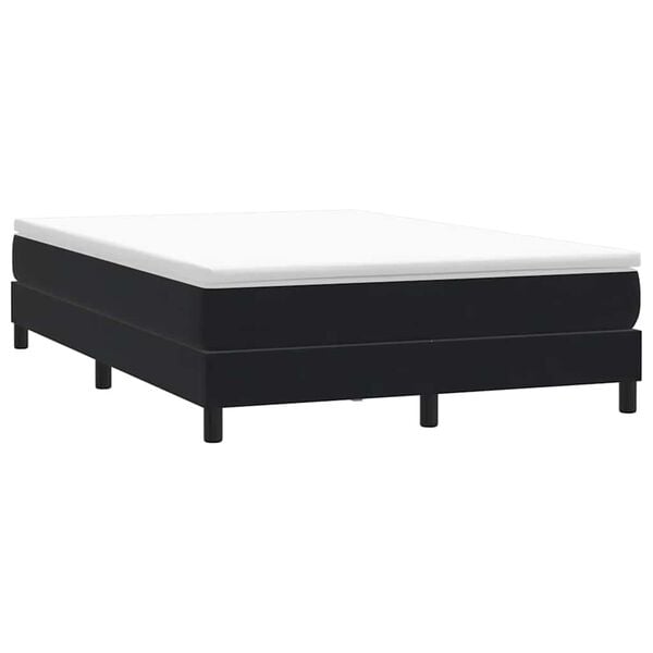 vidaXL Letto a Molle senza Materasso Nero 140x220 cm in Velluto