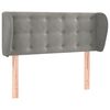 vidaXL Testiera ad Orecchio Grigio Chiaro 93x23x78/88 cm in Velluto