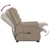 vidaXL Poltrona Alzapersona Cappuccino Similpelle